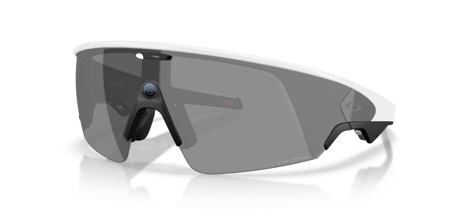 Oakley Meta Rechteckig Sonnenbrillen 0OW8001 Weiss für Damen/Herren