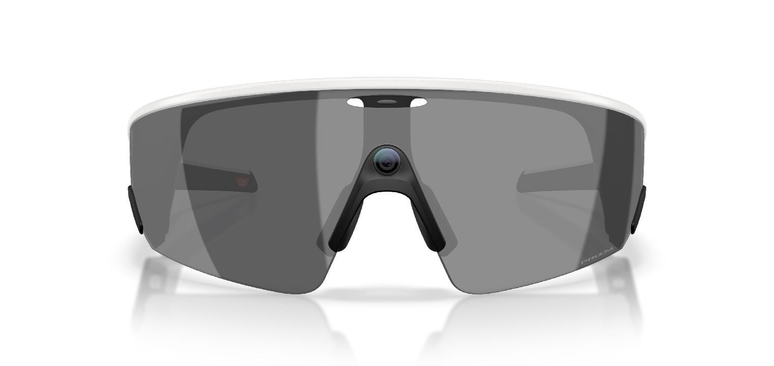Oakley Meta Rechteckig Sonnenbrillen 0OW8001 Weiss für Damen/Herren