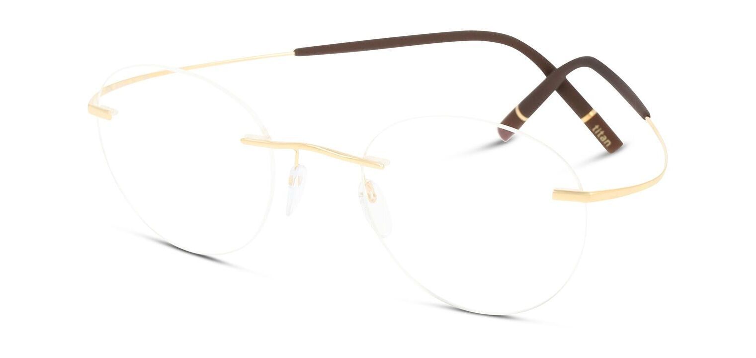 Silhouette Rectangle Eyeglasses 5541 Gold for Woman Visilab