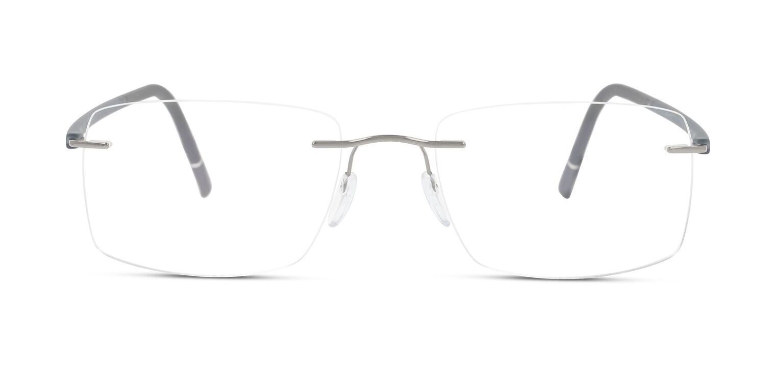 Silhouette Rechteckig Brillen 5567 Sillber für Herr
