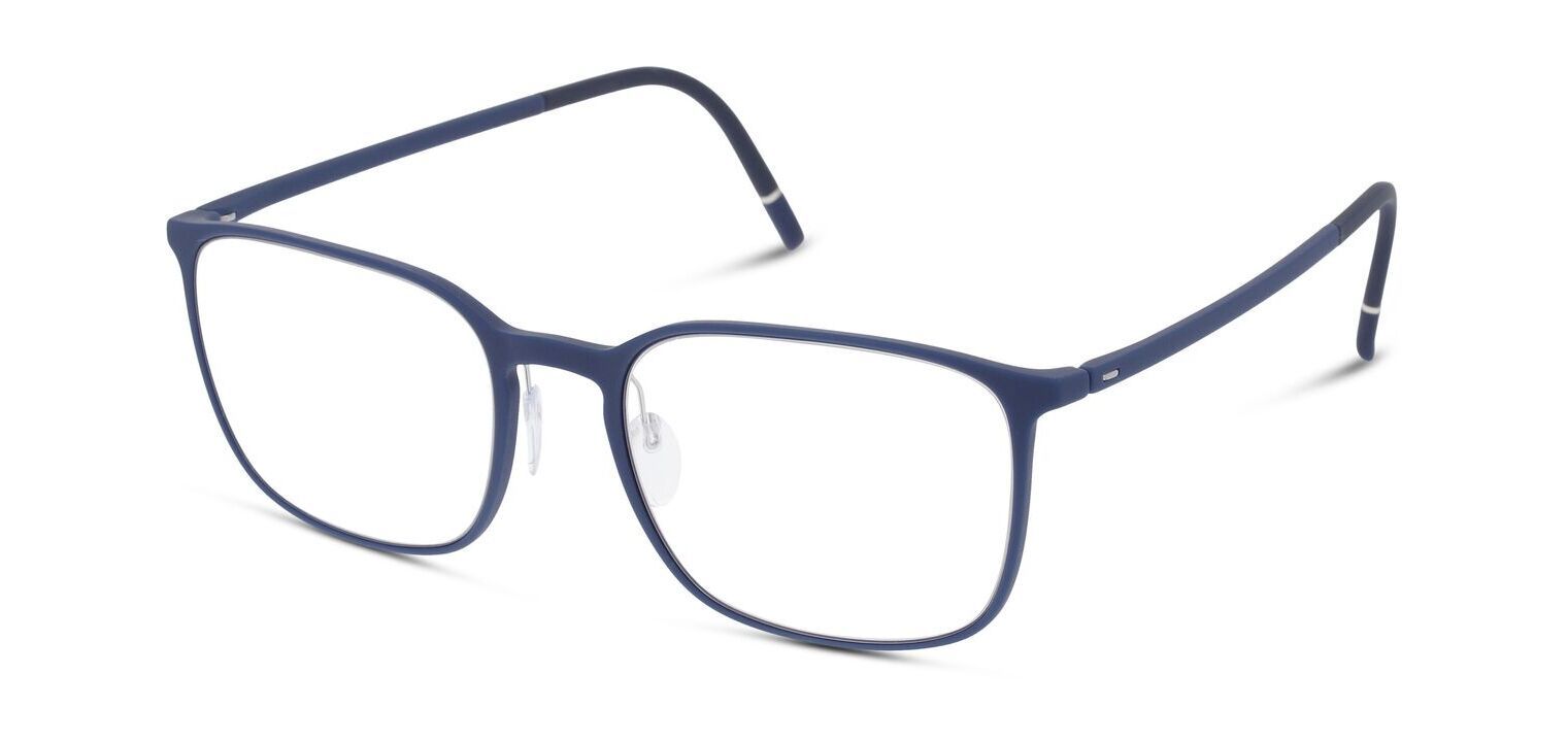 Silhouette Rechteckig Brillen 2954 Blau für Herren