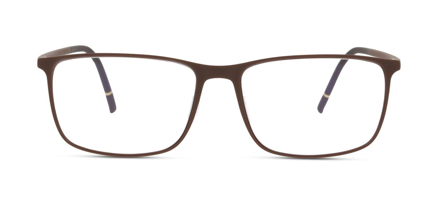 Silhouette Rectangle Eyeglasses 2955 Marron for Man