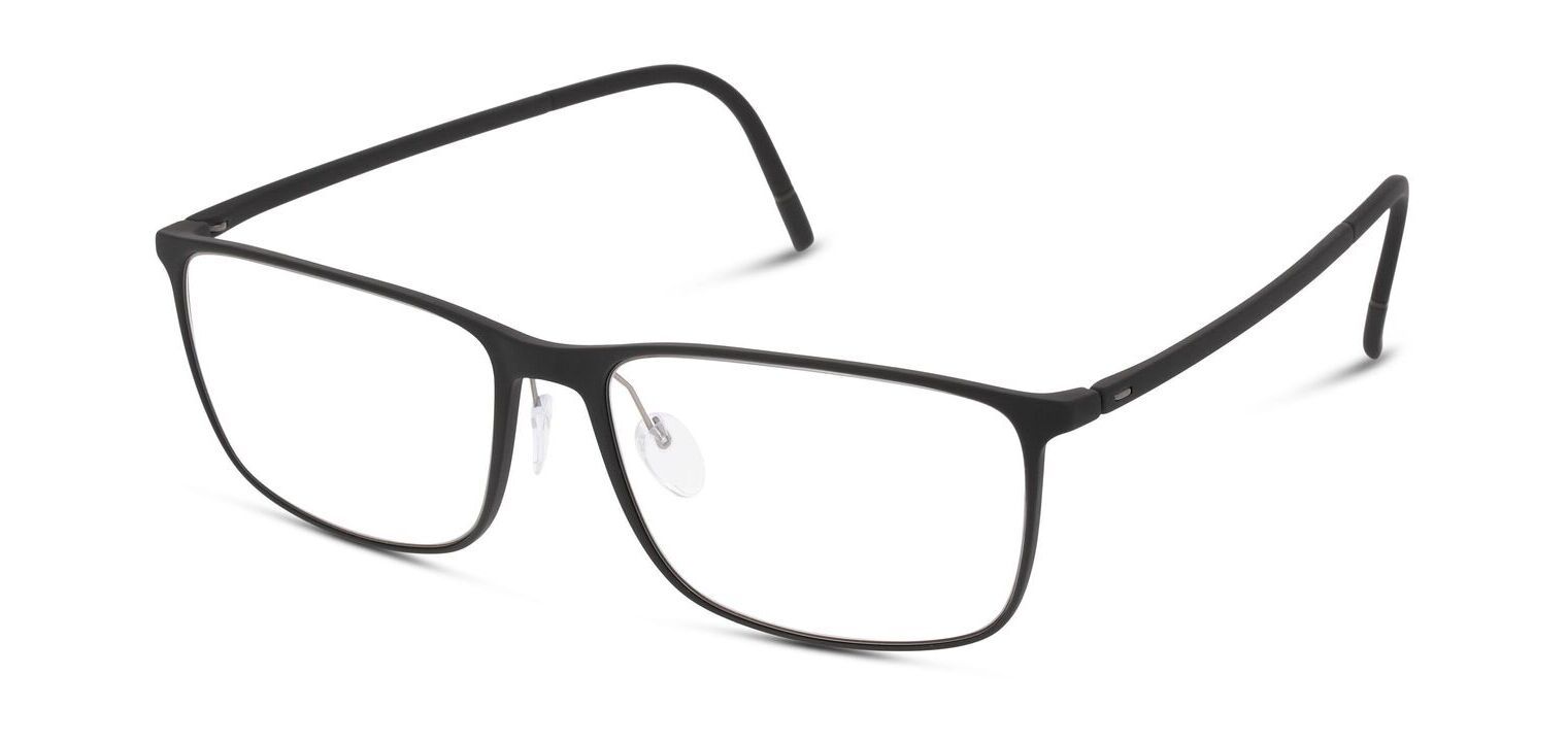 Lunettes de vue Silhouette Rectangle 2955 Noir pour Homme Visilab