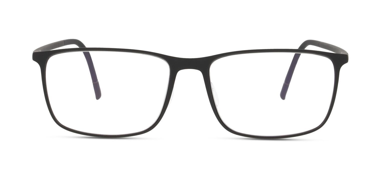 Lunettes de vue Silhouette Rectangle 2955 Noir pour Homme