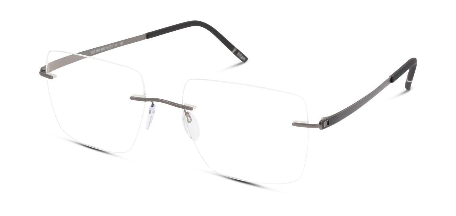 Silhouette Rund Brillen 5529 Schwarz für Herr