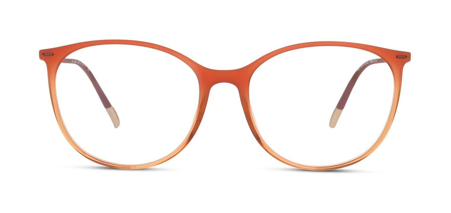 Silhouette Rund Brillen 1606 Orange für Damen