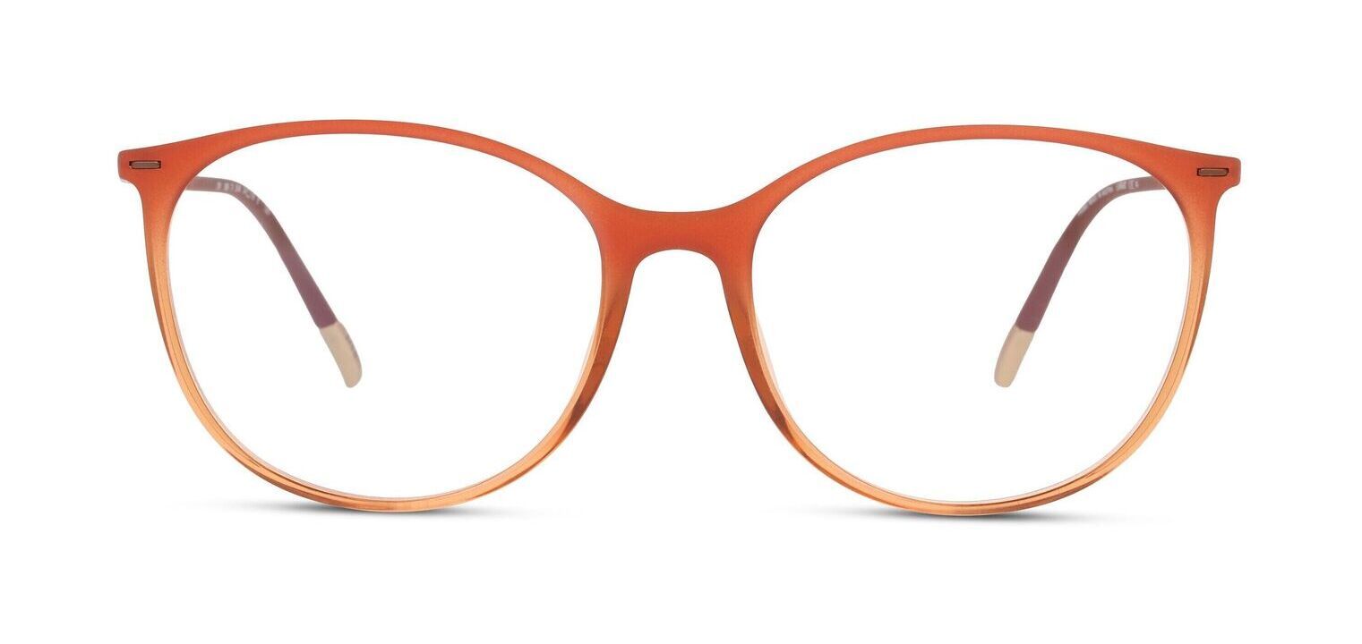 Silhouette Rund Brillen 1606 Orange für Damen
