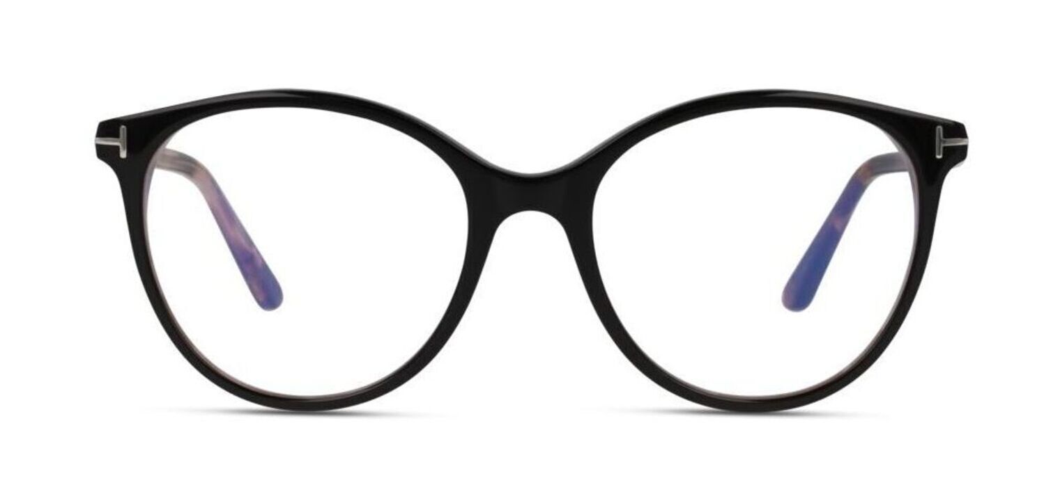 Tom Ford Rund Brillen FT5742-B Schwarz für Dame