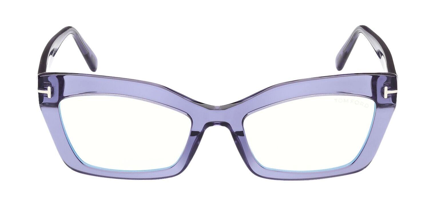 Tom Ford Schmetterling Brillen FT5766-B Violett für Dame