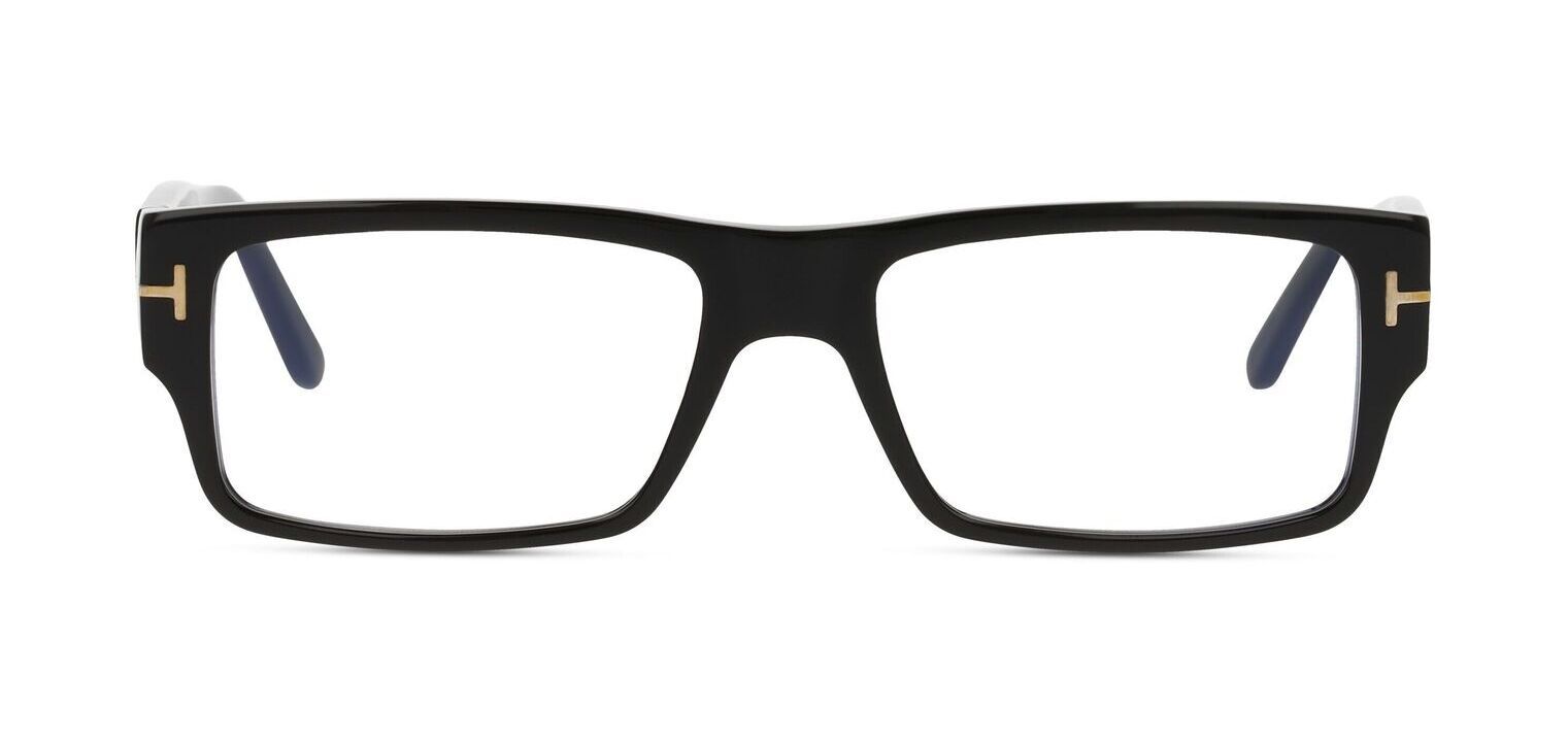 Tom Ford Rechteckig Brillen FT5835-B Schwarz für Herr