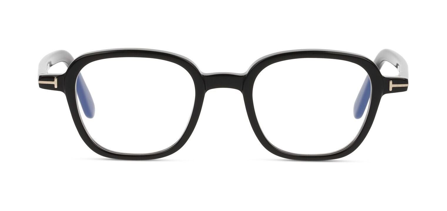 Tom Ford Rechteckig Brillen FT5837-B Schwarz für Herr