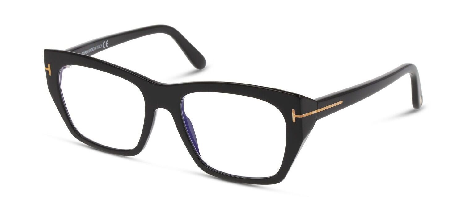 Tom Ford Rechteckig Brillen FT5846-B Schwarz für Dame