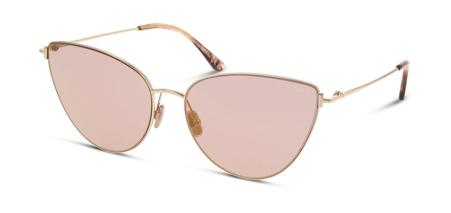 Lunettes de soleil Tom Ford Papillon FT1005 Doré pour Femme