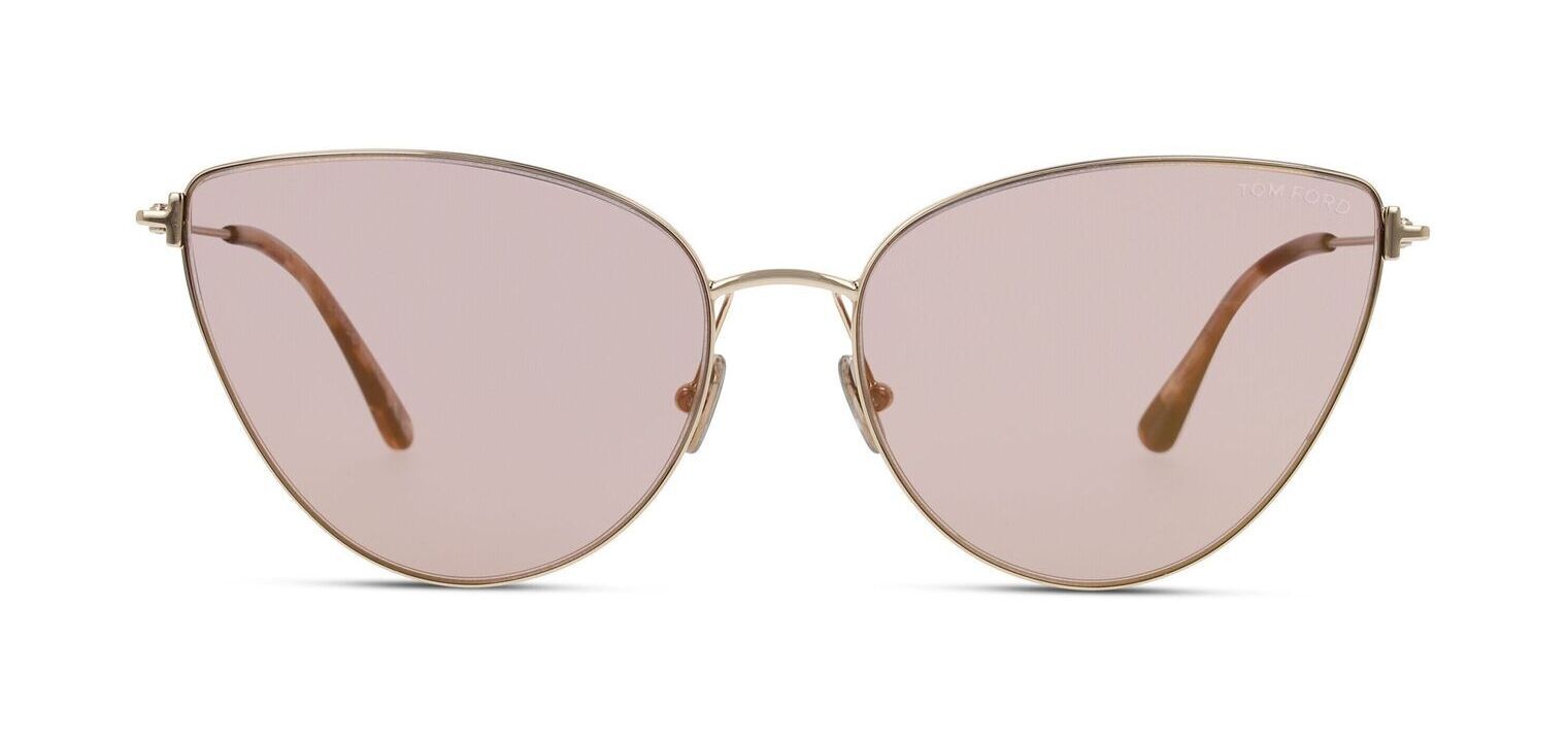 Lunettes de soleil Tom Ford Papillon FT1005 Doré pour Femme