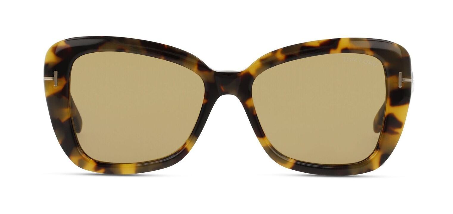 Lunettes de soleil Tom Ford Papillon FT1008 Ecaille pour Femme