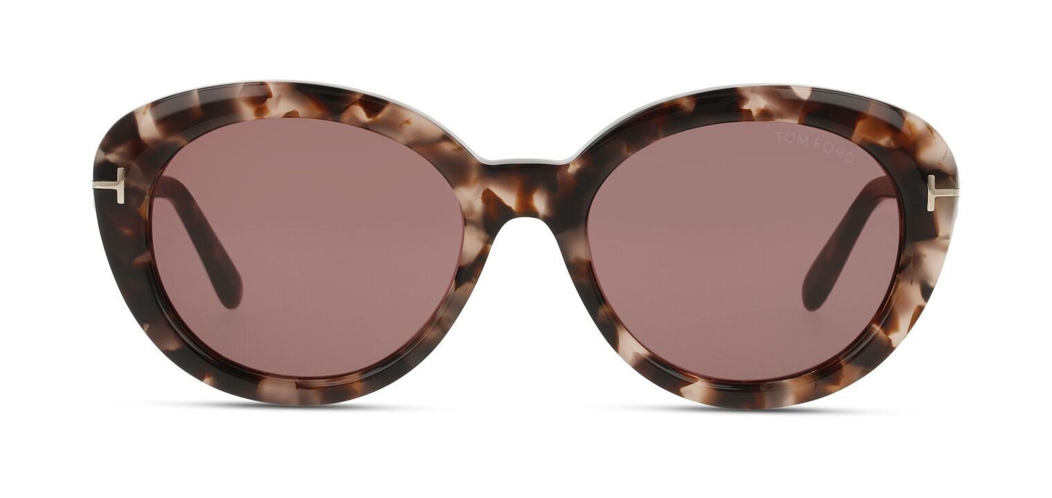 Lunettes de soleil Tom Ford Papillon FT1009 Ecaille pour Femme