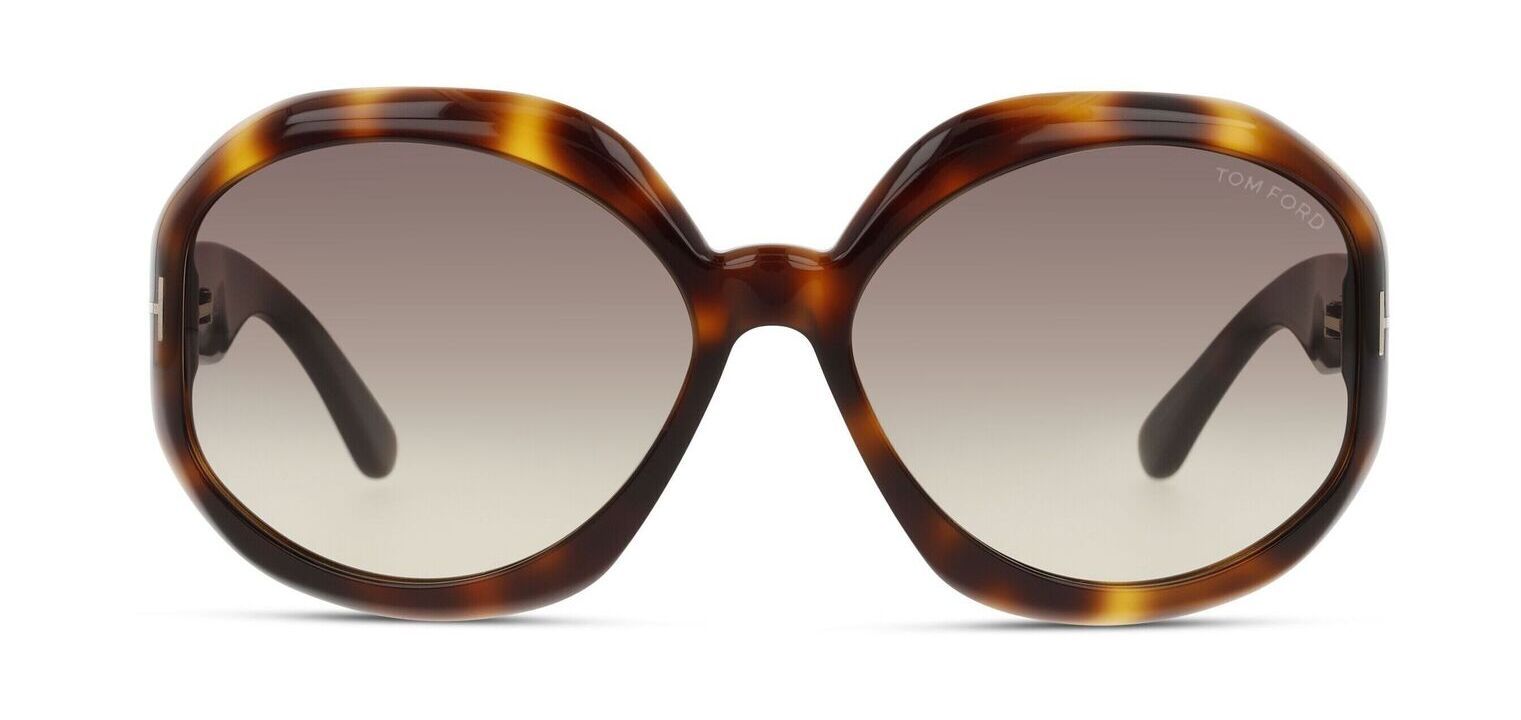 Tom Ford Oval Sunglasses FT1011 Tortoise shell for Woman