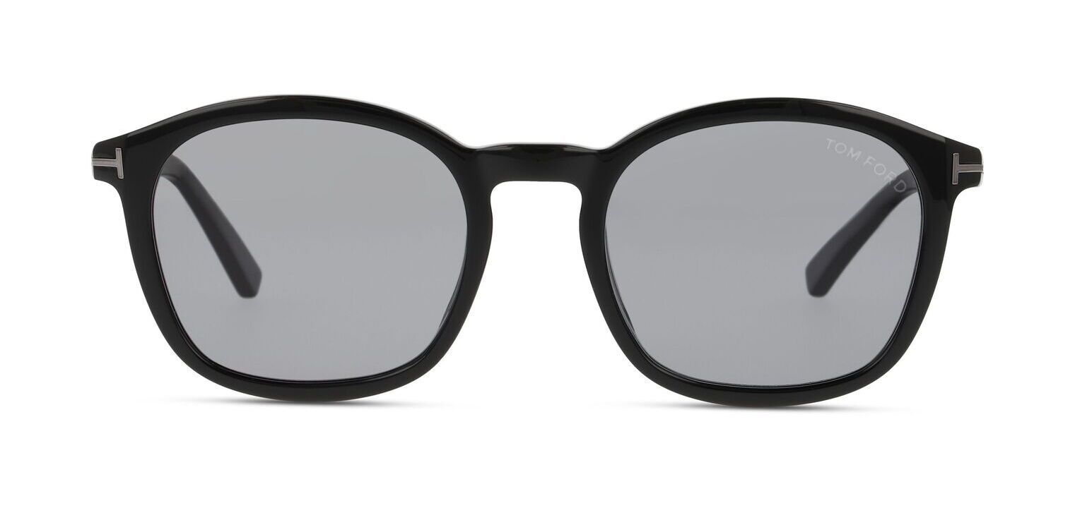 Tom Ford Rectangle Sunglasses FT1020-N Black for Man