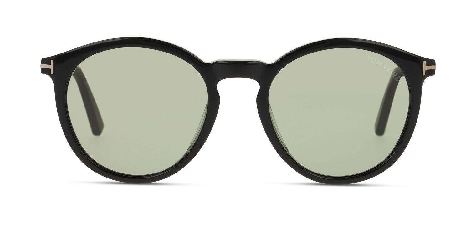 Tom Ford Rund Sonnenbrillen FT1021 Schwarz für Herr