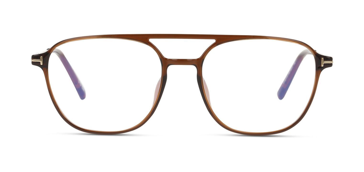 Lunettes de vue Tom Ford Pilot FT5874-B Marron pour Homme