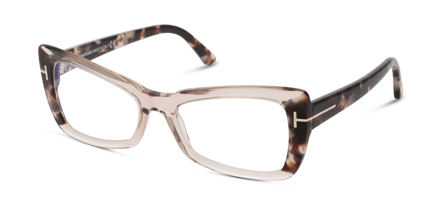 Tom Ford Schmetterling Brillen FT5879-B Beige für Dame