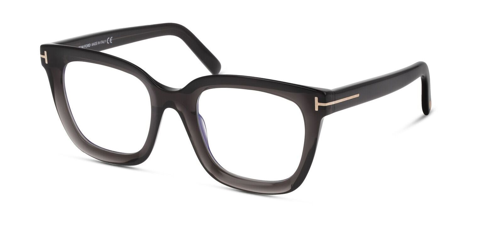 Lunettes de vue Tom Ford Rectangle FT5880-B Gris pour Femme