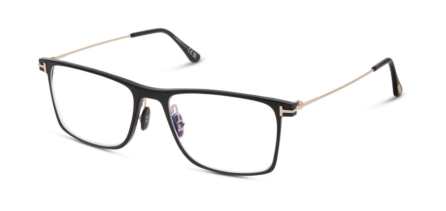 Tom Ford Rechteckig Brillen FT5865-B Schwarz für Herr