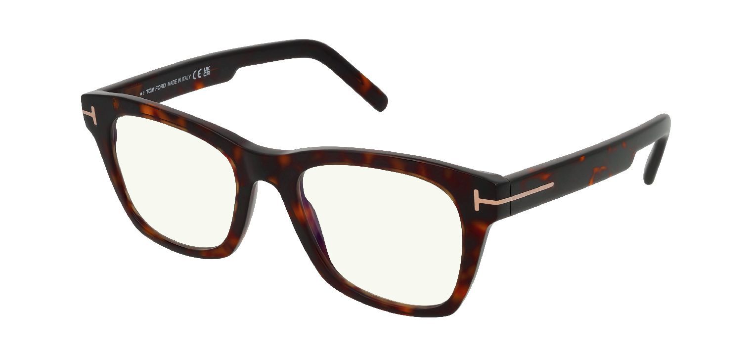 Tom Ford Rechteckig Brillen FT5886-B Schildpatt für Herren