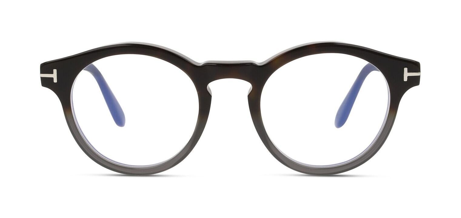 Lunettes de vue Tom Ford Ronde FT5887-B Gris pour Homme