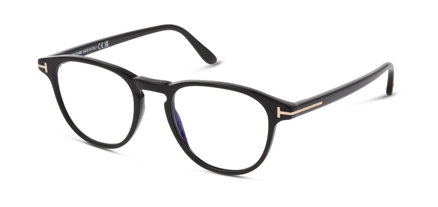 Lunettes de vue Tom Ford Ronde FT5899-B Noir pour Homme