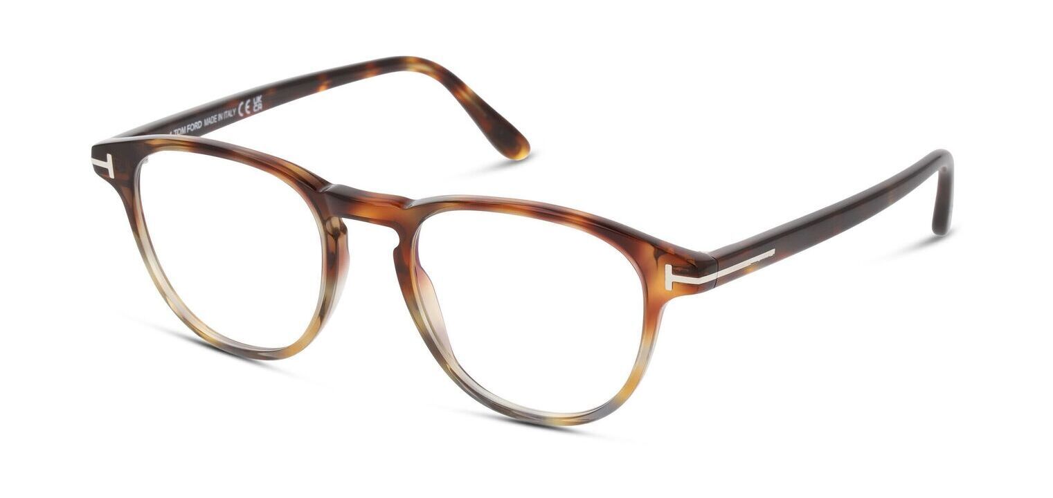 Tom Ford Round Eyeglasses FT5899-B Tortoise shell for Man