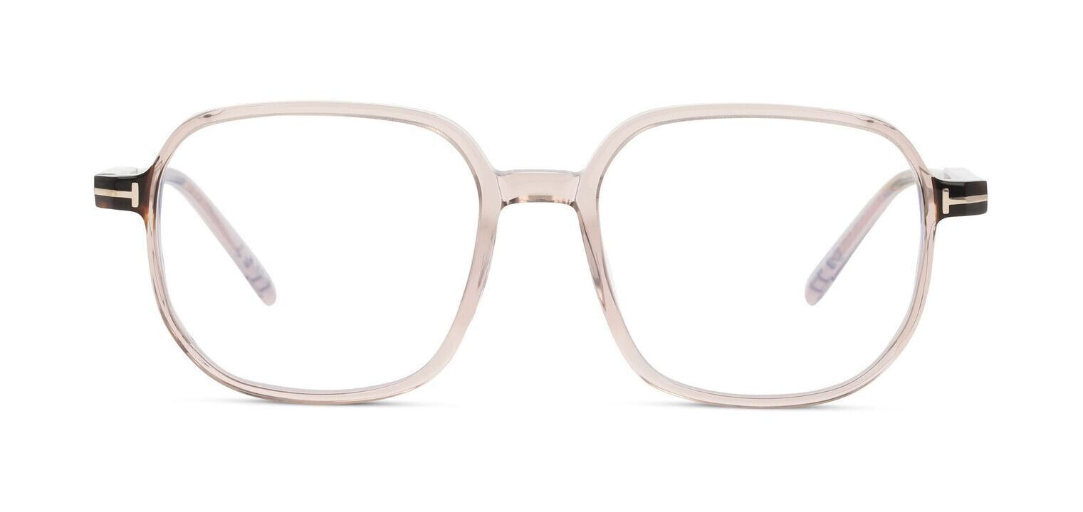 Tom Ford Quadratisch Brillen FT5911-B Beige für Dame