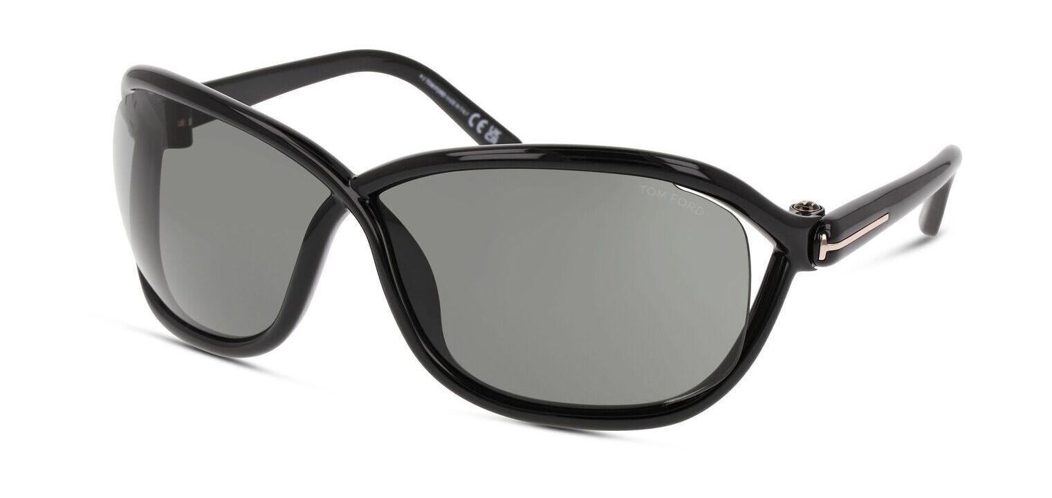 Tom Ford Oval Sonnenbrillen FT1069 Schwarz für Damen/Herren