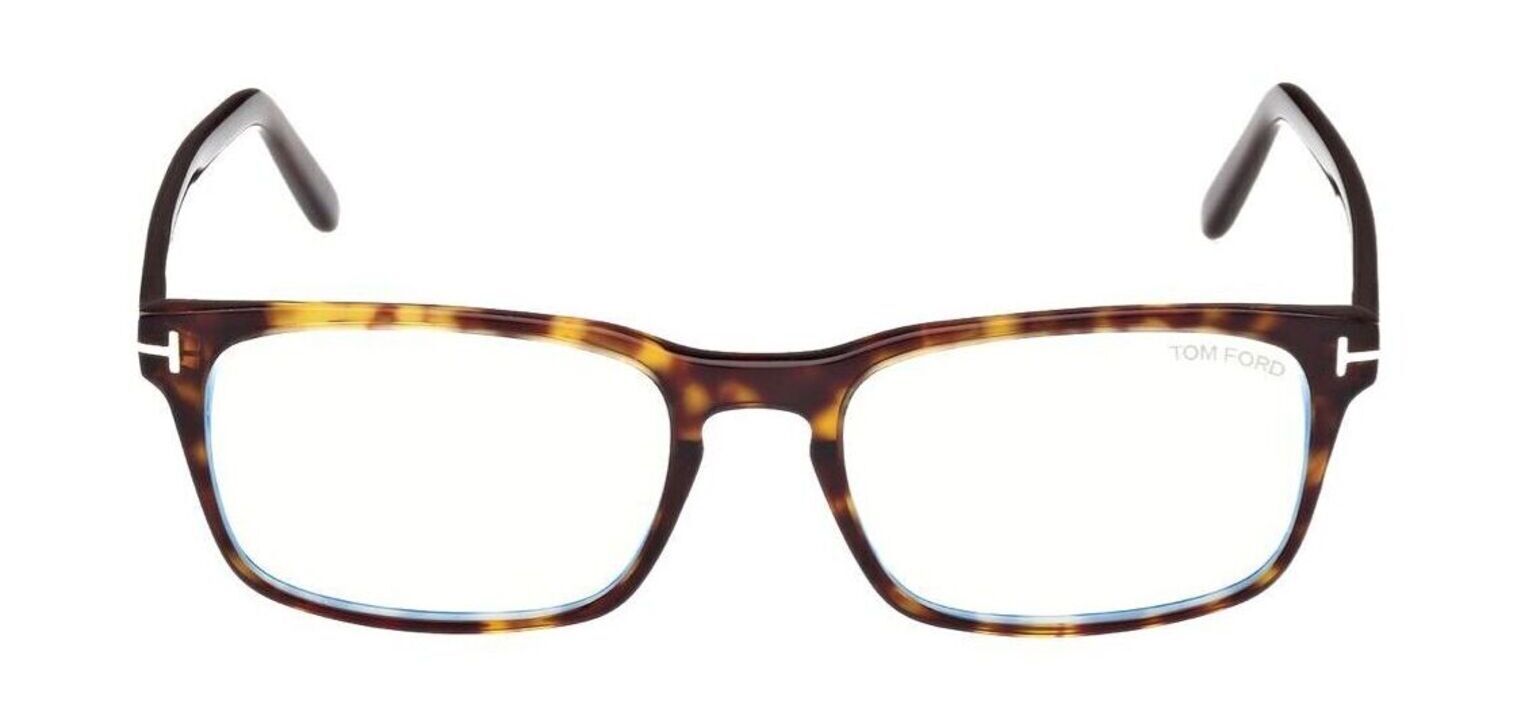 Tom Ford Rectangle Eyeglasses FT5938-B Havana for Man