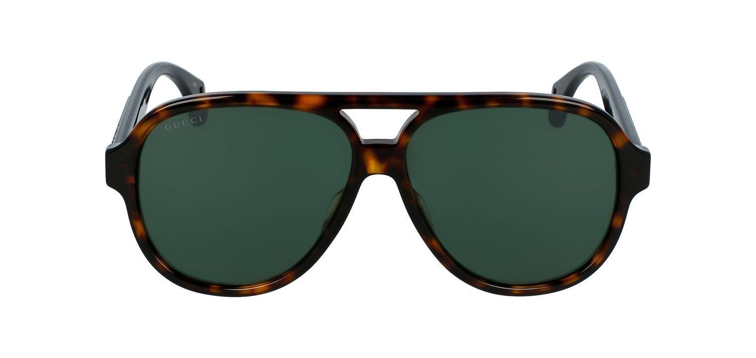 Lunettes de soleil Gucci Aviator GG0463S Ecaille pour Homme