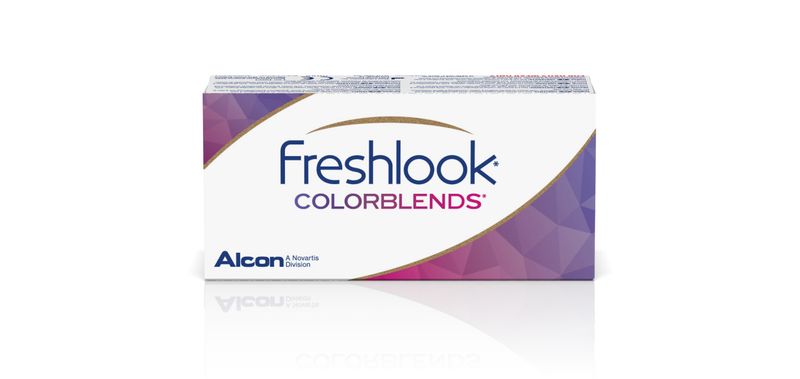 Lentilles de couleur Freshlook Colorblends Gray Mensuelle Sphérique - Boîte de 2