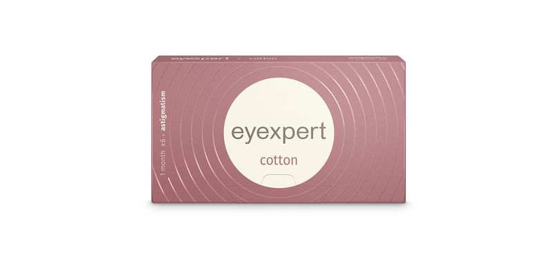 Eyexpert Cotton Astigmatism - Boîte de 6 - Lentilles Mensuelle