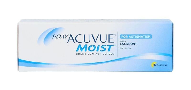 1Day Acuvue Moist For Astigmatism - Pack of 30 - Daily Contact lenses