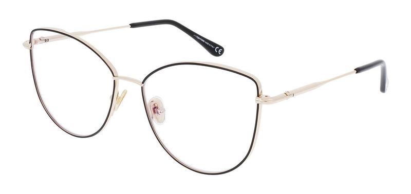 Tom Ford Cat Eye Eyeglasses FT5667-B Black for Woman