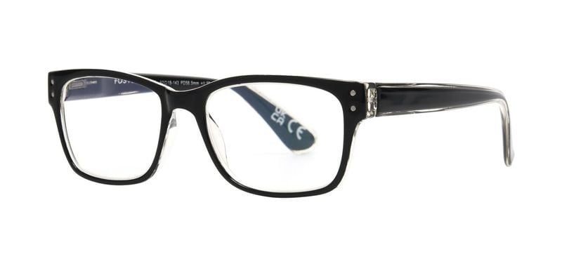 Lesebrille Foster Grant Quadratisch Calgary Schwarz