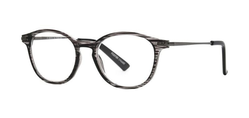 Blue light filter Eyeglasses Foster Grant Round McKay Grey