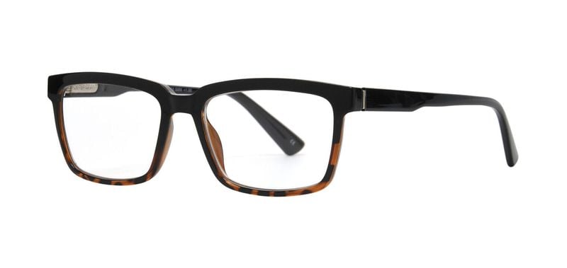 Blue light filter Eyeglasses Foster Grant Rectangle Talan Black