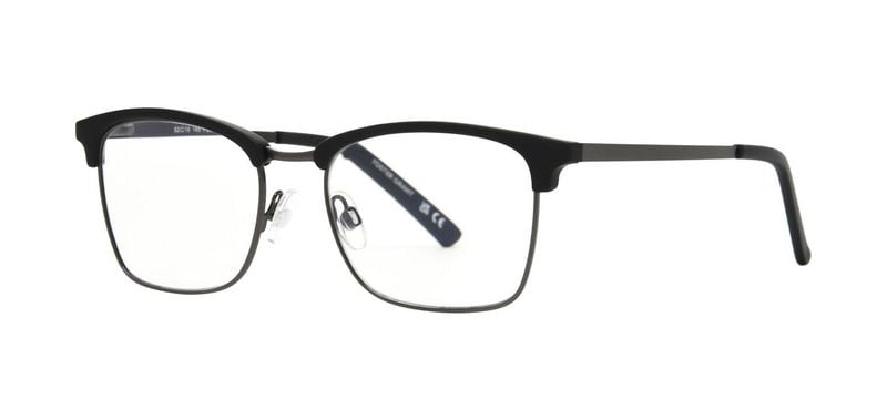 Blue light filter Eyeglasses Foster Grant Carré Perkins Black