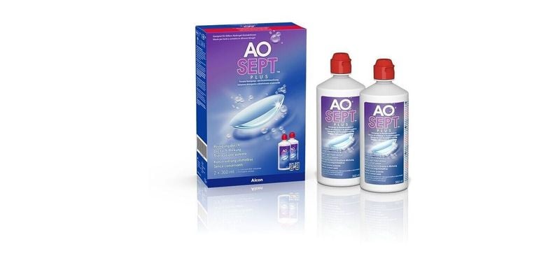 Aosept Plus 2x360 ml Pflegemittel Weichlinsen