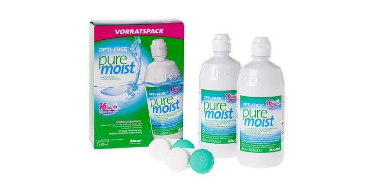 Opti-Free PureMoist 2x300 ml Pflegemittel Weichlinsen