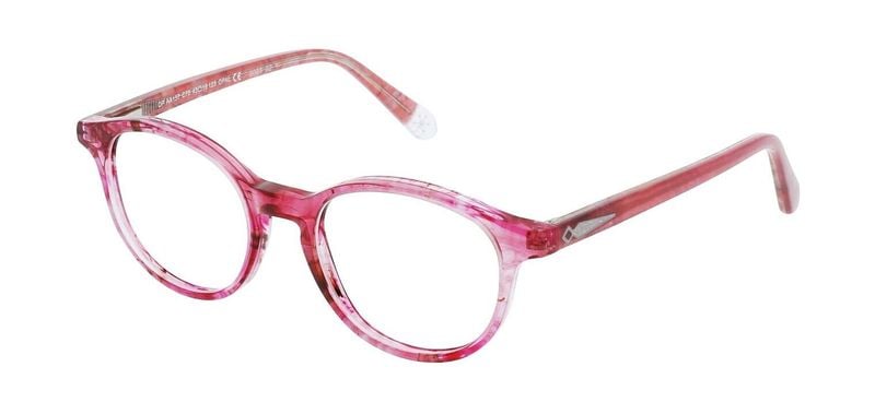 Lunettes de vue Disney Princesse Ronde DPAA157 Rose pour Enfant