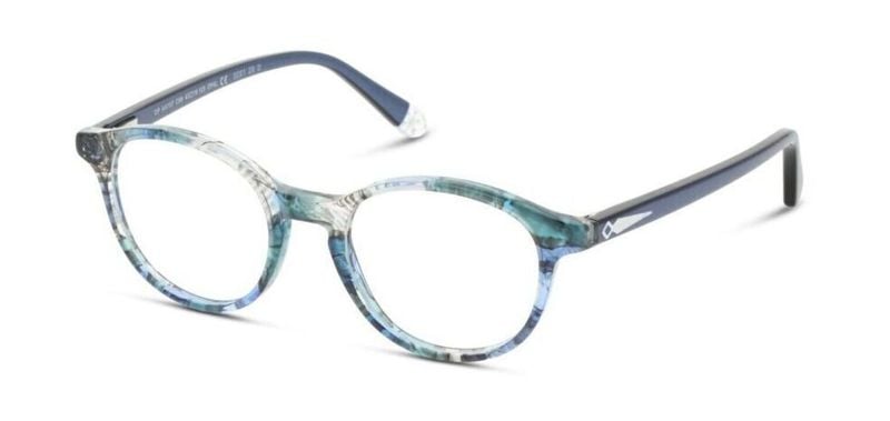 Lunettes de vue Disney Princesse Ronde DPAA157 Bleu pour Enfant