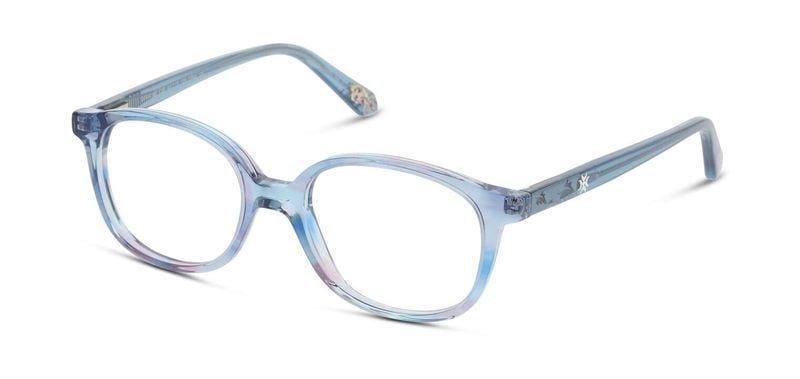 Lunettes de vue Disney Princesse Rectangle DPAA166 Bleu pour Enfant