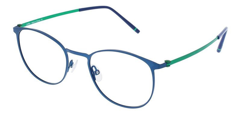 Oxibis Round Eyeglasses LO1 Blue for Man