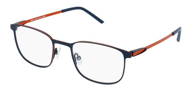 Oxibis Rectangle Eyeglasses PU1 Orange for Man
